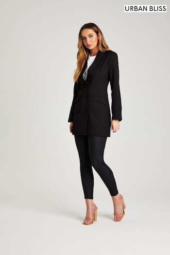 Urban Bliss Black Woven Slim Fit Blazer Dress (R72878) | £50