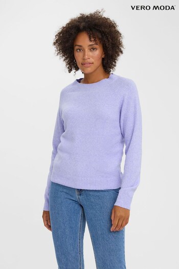 Vero Moda Light Blue Round Neck Soft Touch Cosy Knitted Jumper (R72901) | £24