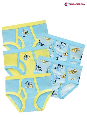 Character Blue - Bluey Kids 5 Pack Underwear Multipack (R73726) | £13