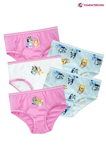 Character Pink - Bluey Kids 5 Pack Underwear Multipack (R73727) | £13