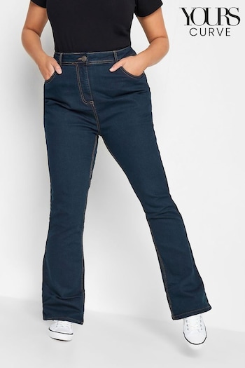 Yours Curve Blue Isla Bootcut Jean (R73749) | £27
