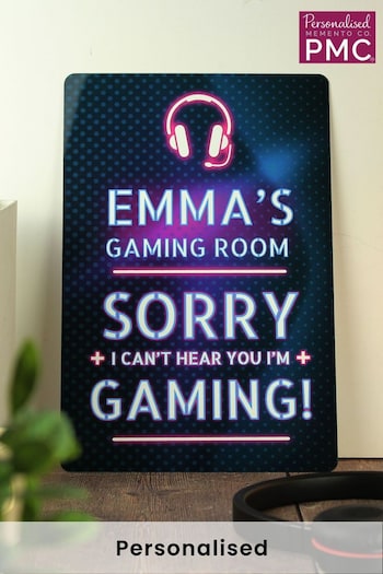 Personalised I'm Gaming Metal Sign by PMC (R73834) | £12