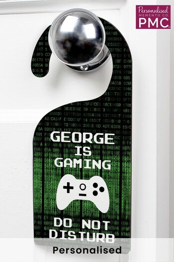 Personalised Gaming Door Hanger by PMC (R73841) | £12