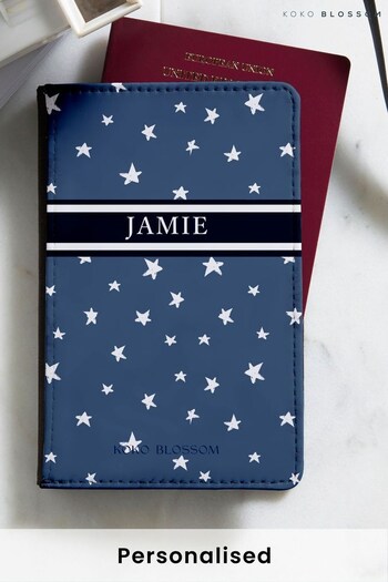Personalised Sta  Passport Cover by  Koko Blossom (R74291) | £20