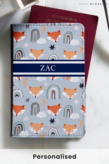 Personalised Foxy  Passport Cover by  Koko Blossom (R74303) | £20