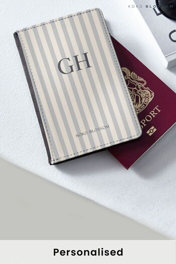 Personalised  Amalfi Stripe  Passport Cover by  Koko Blossom (R74306) | £20