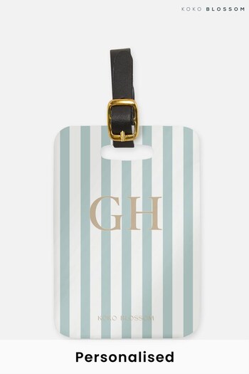 Personalised Amalfi Stripe Luggage Tag by  Koko Blossom (R74347) | £14