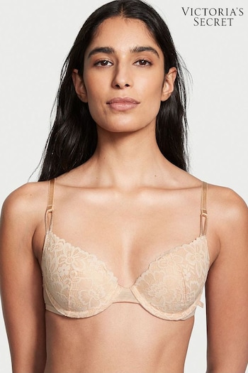 Victoria's Secret Champagne Nude Lightly Lined T-Shirt Demi Bra (R74690) | £35