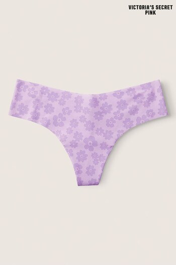 Victoria's Secret PINK Purple Thong Smooth No Show Knickers (R74750) | £9