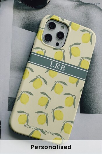 Personalised Sicilian Lemon Phone Case by Koko Blossom (R74814) | £25