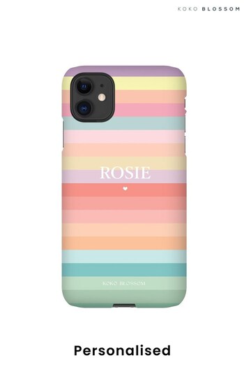 Personalised Rainbow Bright Phone Case by Koko Blossom (R74854) | £25