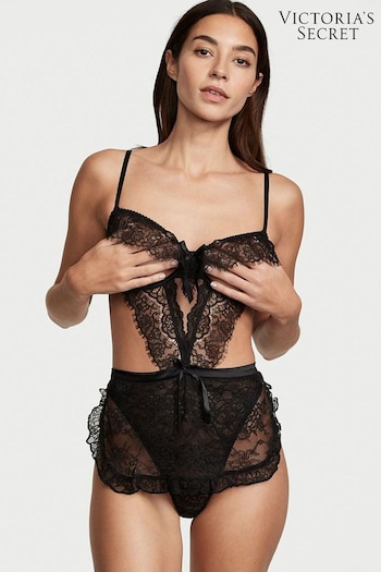 Victoria's Secret Black Apron Bodysuit (R74860) | £75