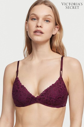 Victoria's Secret Kir Red Lace Non Wired Push Up Bra (R74882) | £35