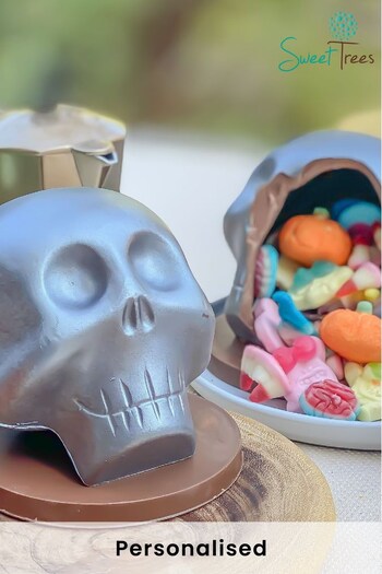 Personalised Silver Smash Skull by Sweet Trees (R75563) | £25