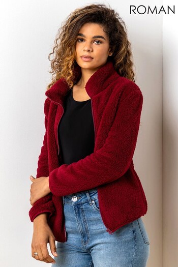Roman Red Sherpa Fleece Jacket (R75616) | £28