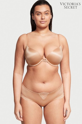 Victoria's Secret Sweet Praline Nude Smooth Plunge Push Up Bra (R75709) | £45