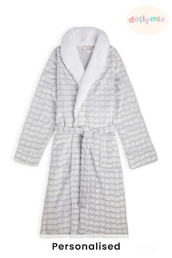 Personalised Womens Fleece Robe by Dollymix (R75716) | £40
