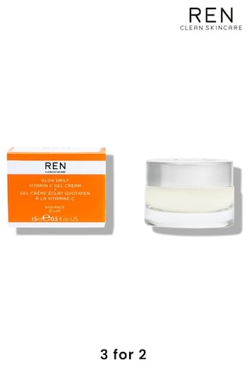 REN Glow Daily Vitamin C Gel Travel Cream 15Ml (R75760) | £15