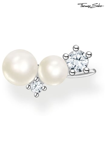 Thomas Sabo White Silver Pearl Cluster Earstuds (R77184) | £98
