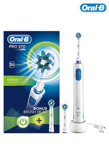 Oral-B Oral B Pro 570 Electric Toothbrush Cross Action (R77611) | £25