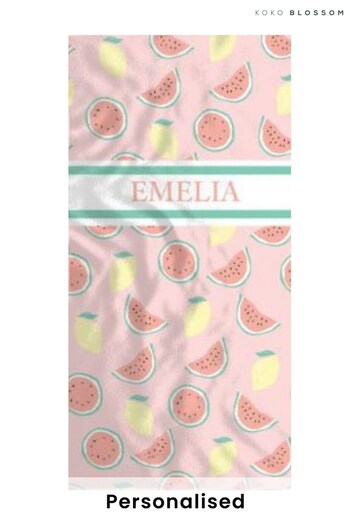 Personalised  Watermelon Towel by Koko Blossom (R78249) | £28
