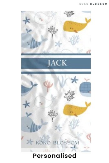 Personalised  Under the Sea Towel by Koko Blossom (R78253) | £28