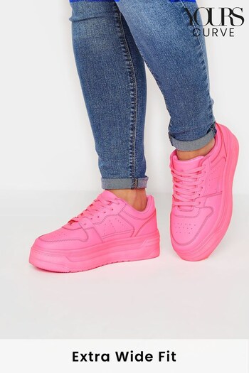 Yours Curve Pink Extra-Wide Fit Super Chunky Trainer (R79132) | £33