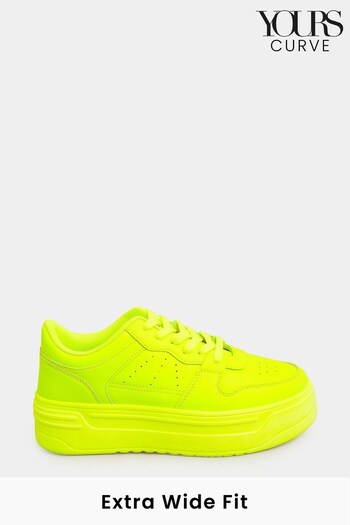 Yours Curve Yellow Extra-Wide Fit Super Chunky Trainer (R79154) | £33