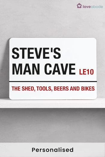 Personalised Man Cave Bar Sign by Loveabode (R79176) | £18