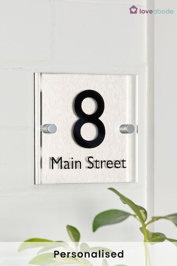 Personalised House Number Sign by Loveabode (R79202) | £28