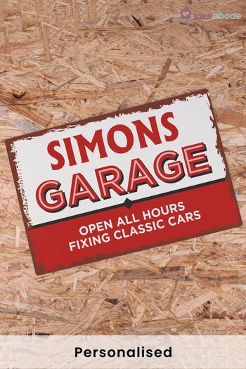 Personalised Vintage Garage Sign by Loveabode (R79204) | £18