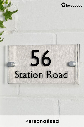 Personalised House Name Sign by Loveabode (R79220) | £28