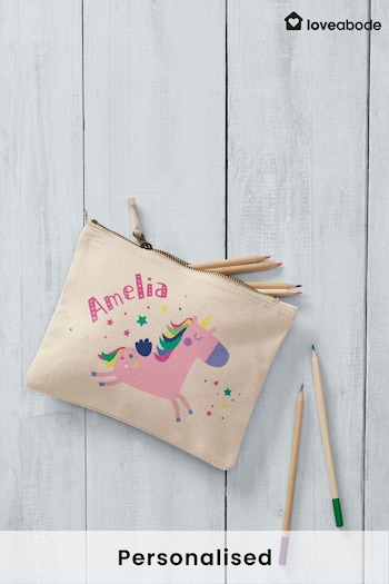 Personalised Unicorn Accessories Bag By Loveabode (R79229) | £14