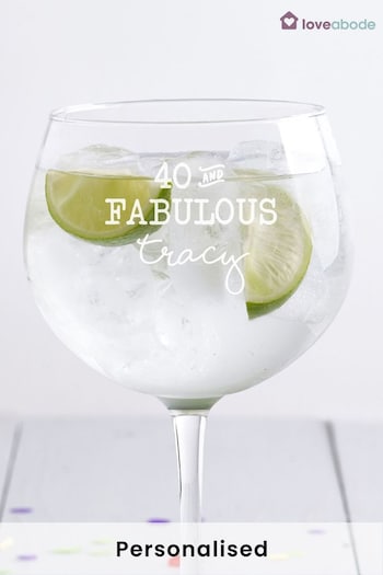 Personalised Fabulous Gin Balloon Glass By Loveabode (R79250) | £20