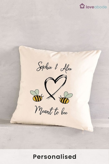 Personalised Meant To Bee Cushion by Loveabode (R79304) | £23