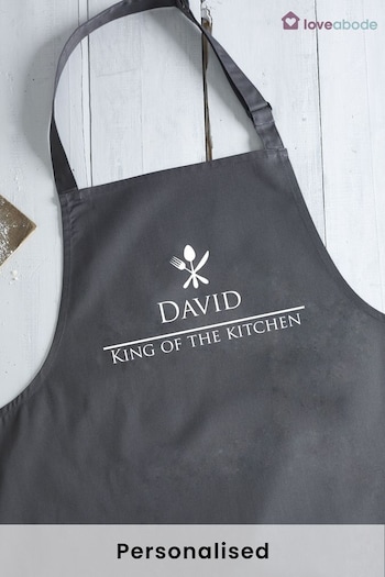 Personalised King Of The Kitchen Apron by Loveabode (R79305) | £21