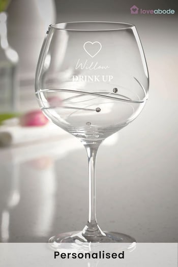 Personalised Drink Up Gin Glass by Loveabode (R79316) | £26