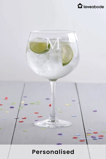 Personalised Gin Glass by Loveabode (R79317) | £20