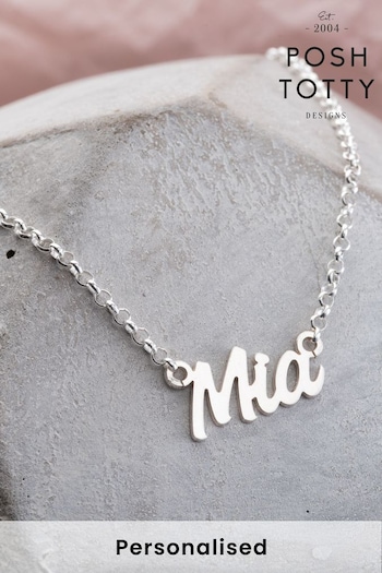 Personalised Name Necklace by Posh Totty Designs (R79322) | £81