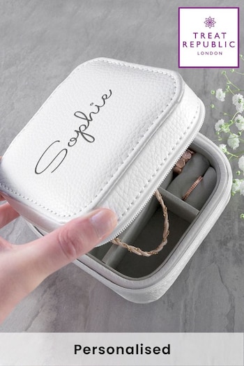 Personalised Travel Jewellery Box by Treat Republic (R79369) | £30