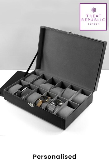 Personalised 12 Piece Watch Box by Treat Republic (R79382) | £35