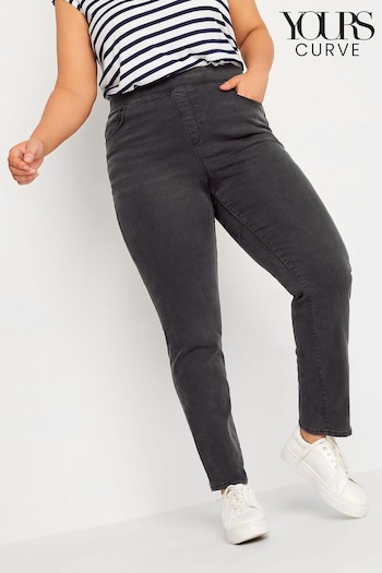 Yours Curve Black Low Rise Jeggings (R80201) | £25
