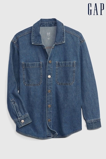 Gap Blue Oversized Denim Shirt Jacket (R80572) | £30