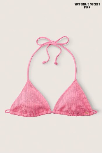 Victoria's Secret PINK Dreamy Pink Triangle Crinkle Bikini Top (R80655) | £30