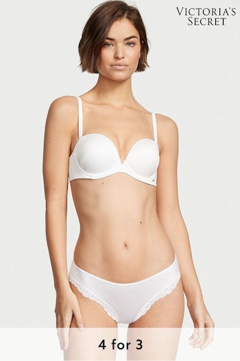 Victoria's Secret White Smooth Cut Out Thong Knickers (R80665) | £14