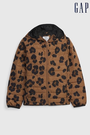 Gap Leopard Print Cold Control Puffer Jacket (R82534) | £45