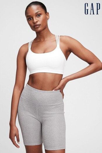 Gap White Medium Support Strappy Sports Bra (R82593) | £30