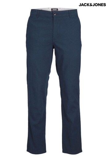 JACK & JONES Navy Linen Chino Trouser (R82787) | £30