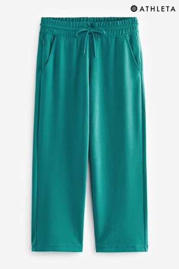 Athleta Green Seasoft Straight Cropped Trousers (R82799) | £55