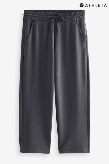 Athleta Black Seasoft Straight Cropped Trousers (R82800) | £55